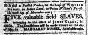 Nov 2 - South-Carolina and American General Gazette Slavery 6