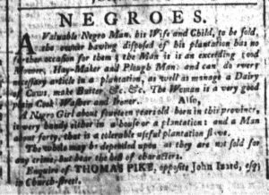 Nov 2 - South-Carolina and American General Gazette Slavery 7