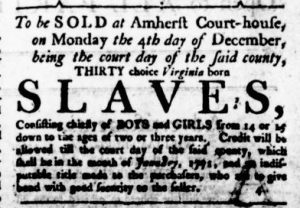 Nov 2 - Virginia Gazette Rind Slavery 1