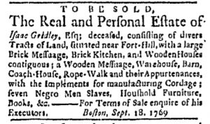 Oct 2 - Boston Evening-Post Slavery 3