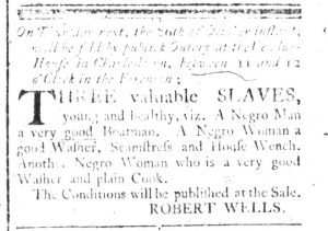 Oct 23 - South-Carolina and American General Gazette Slavery 3