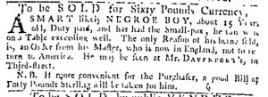 Oct 26 - Pennsylvania Gazette Slavery 1