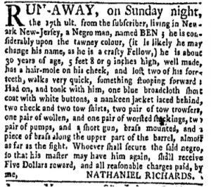 Oct 30 - New-York Gazette and Weekly Mercury Slavery 3