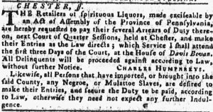 Aug 2 - Pennsylvania Gazette slavery 1