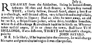 Jul 19 - Pennsylvania Journal slavery 1