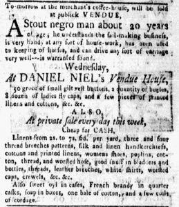 Jul 30 - New-York Gazette, and Weekly Mercury slavery 2