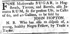 Jun 26 - South-Carolina Gazette and Country Journal Slavery 4