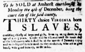 Nov 16 - Virginia Gazette Purdie and Dixon Slavery 9