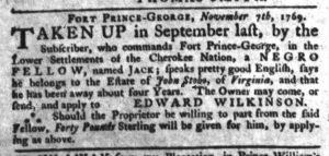 Nov 30 - South-Carolina Gazette Slavery 1