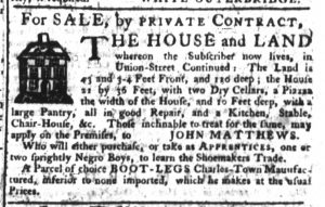Nov 30 - South-Carolina Gazette Supplement Slavery 4
