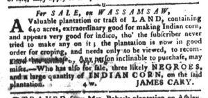 Jan 9 1770 - South-Carolina Gazette and Country Journal Slavery 13