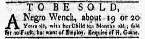 Feb 5 1770 - New-York Gazette and Weekly Mercury Slavery 4