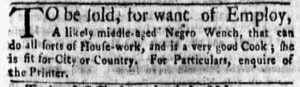 Feb 12 1770 - New-York Gazette and Weekly Mercury Slavery 4