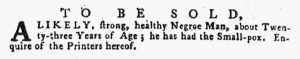 Feb 15 1770 - Pennsylvania Gazette Supplement Slavery 3