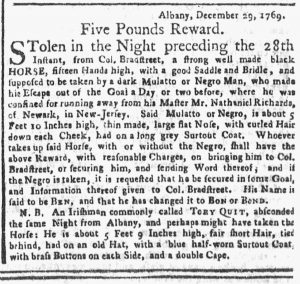 Feb 19 1770 - New-York Gazette or Weekly Post-Boy Slavery 2