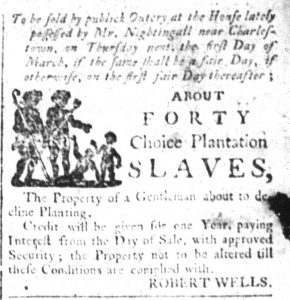 Feb 23 1770 - South-Carolina and American General Gazette Slavery 8