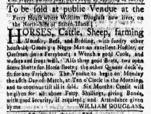 Feb 26 1770 - New-York Gazette and Weekly Mercury Slavery 1