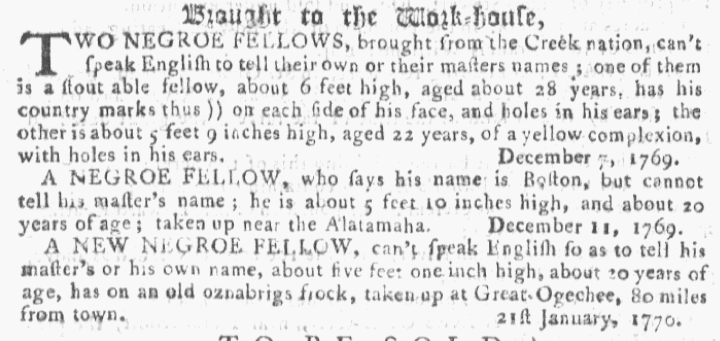 Slavery Advertisements Published February 28 1770 The Adverts 250