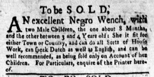 Apr 9 1770 - New-York Gazette and Weekly Mercury Slavery 3