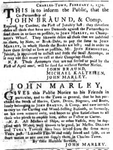 Mar 15 1770 - South-Carolina Gazette Slavery 6