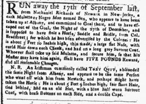 Mar 19 1770 - New-York Gazette or Weekly Post-Boy Slavery 1