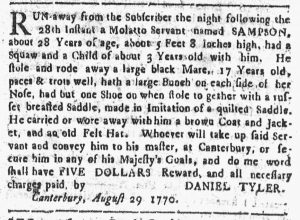 Sep 17 1770 - Connecticut Courant Slavery 1