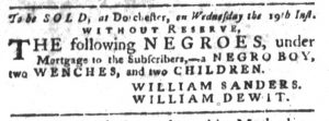 Sep 18 1770 - South-Carolina Gazette and Country Journal Slavery 4