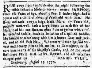 Sep 25 1770 - Connecticut Courant Slavery 1