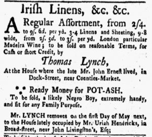 Apr 16 1770 - New-York Gazette and Weekly Mercury Slavery 6