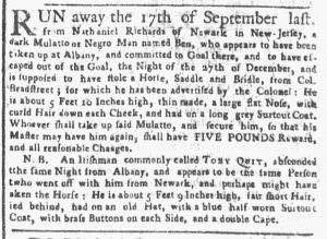 Apr 16 1770 - New-York Gazette or Weekly Post-Boy Slavery 3