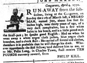 Apr 17 1770 - South-Carolina Gazette and Country Journal Slavery 6