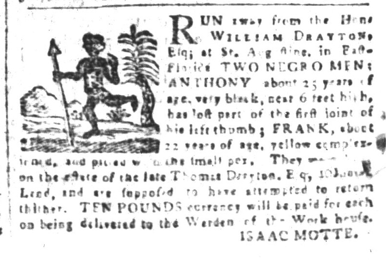 Slavery Advertisements Published April 20 1770 The Adverts 250 Project