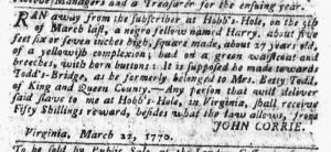 Apr 23 1770 - Pennsylvania Chronicle Slavery 1
