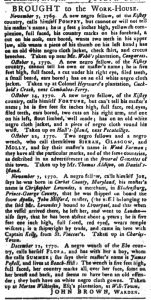 Dec 18 1770 - South-Carolina Gazette and Country Journal Slavery 11