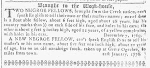 May 2 1770 - Georgia Gazette Slavery 7