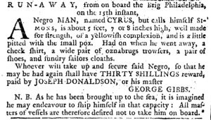 Nov 15 1770 - Pennsylvania Journal Slavery 4