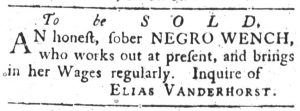 Nov 29 1770 - South-Carolina Gazette Slavery 2