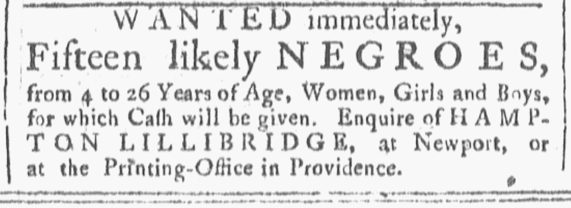 Slavery Advertisements Published November 3 1770 The Adverts 250 Project