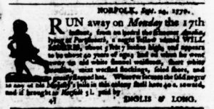Oct 18 1770 - Virginia Gazette Purdie & Dixon Slavery 4