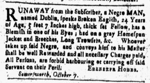 Oct 19 1770 - New-Hampshire Gazette Slavery 2