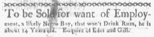 Oct 29 1770 - Boston-Gazette Slavery 2