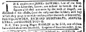 Aug 9 1770 - Pennsylvania Journal Slavery 3
