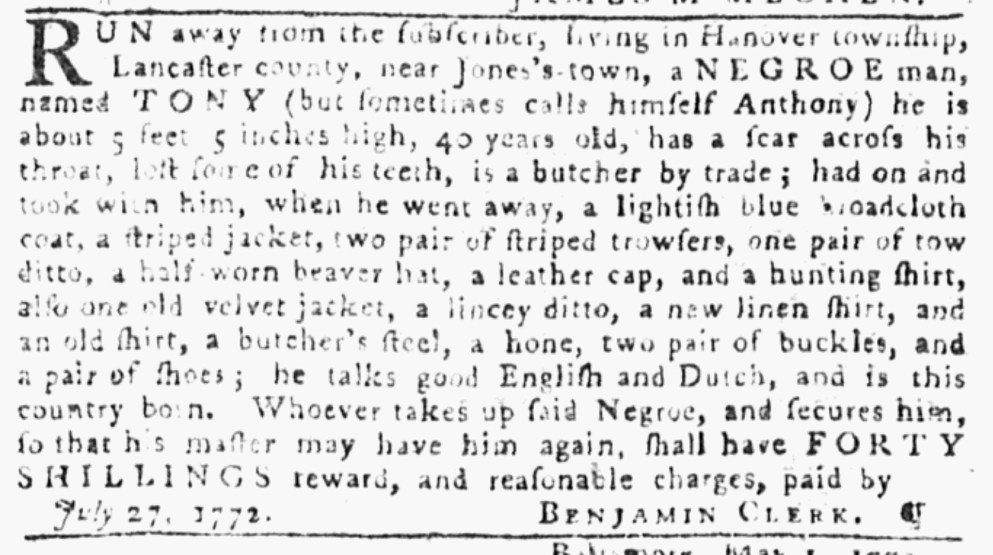 The Adverts 250 Project | An Exploration of Advertising in Colonial ...