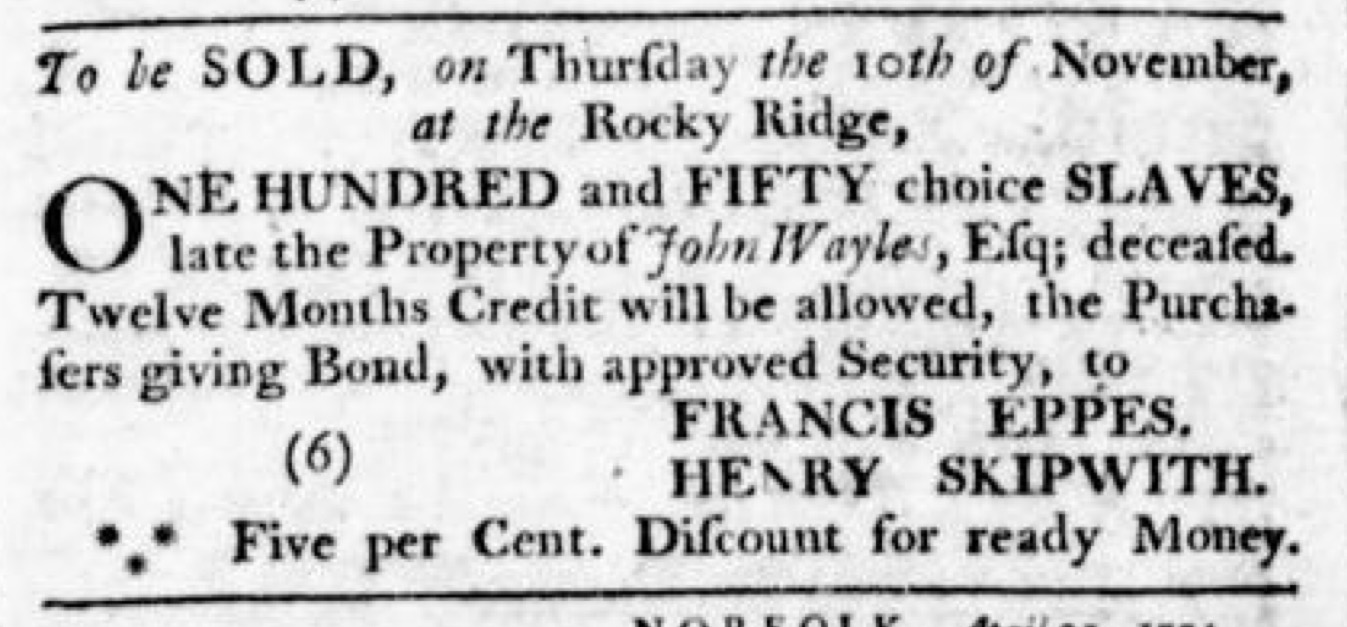 Slavery Advertisements Published July 21, 1774 | The Adverts 250 Project